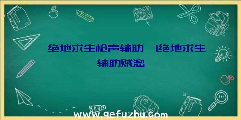 「绝地求生枪声辅助」|绝地求生辅助贼溜